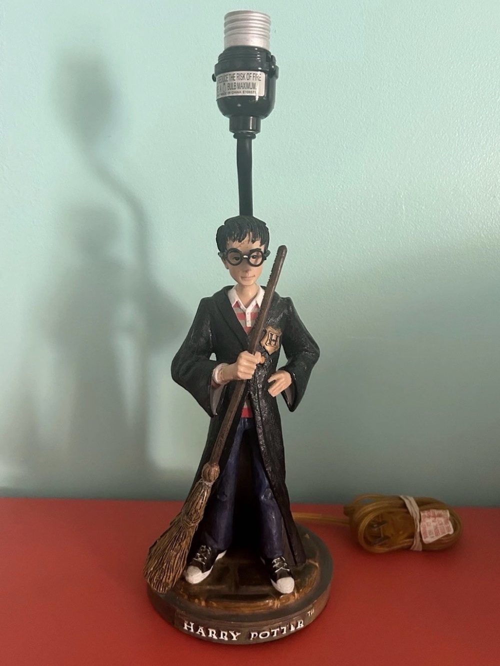 Vintage 2002 Warner Bros. Harry Potter Table Lamp PJ Kids Rare READ
